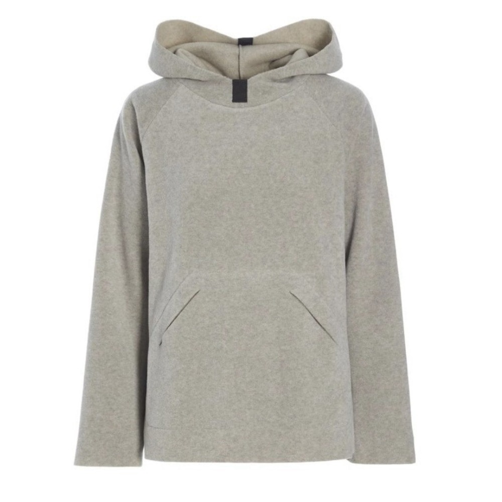 Henriette Steffensen Copenhagen Sand Fleece Hoodie Oversized Sweater Womens S